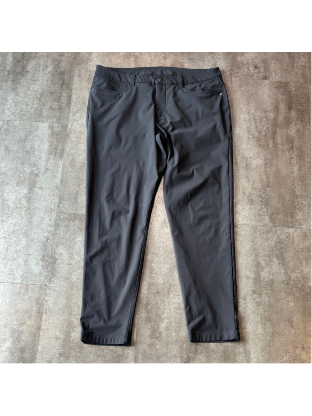 Lululemon ABC Pant Slim Fit 34 Warpstreme Mens 36x30 LM5ALWS Gray